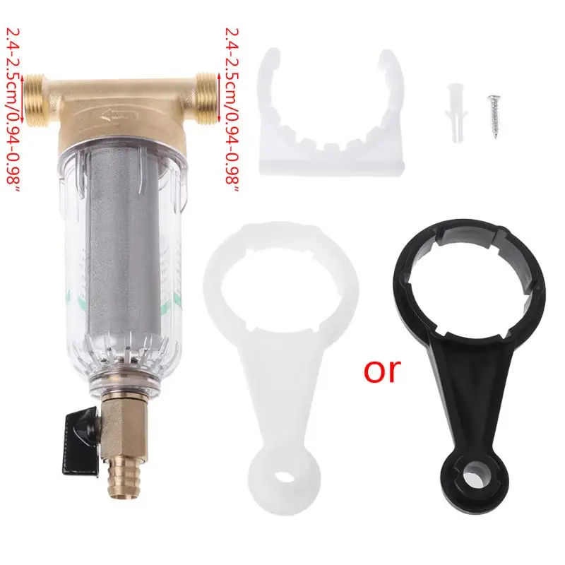 6 Points Front Purifier Copper Lead Water Filter Home Dust Stainless Mesh Faucet Dropship