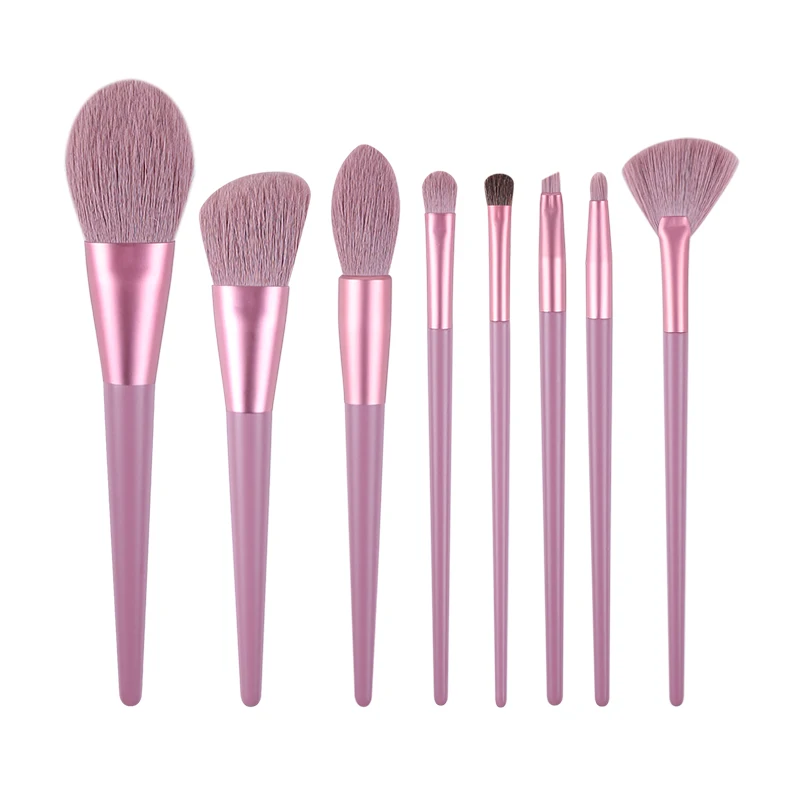 ZOREYA Make Up Brushe Set Purple Professional Cosmetic Eyeshadow Blending Powder Foundation Eyebrow Brushes Tools For Face