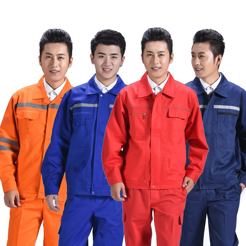 

Spring Work Clothing Jacket Pants Weldingsuit Anti-sparking Wear-resistant Safety Mechanic Auto Repair Uniform Workshop Coverall