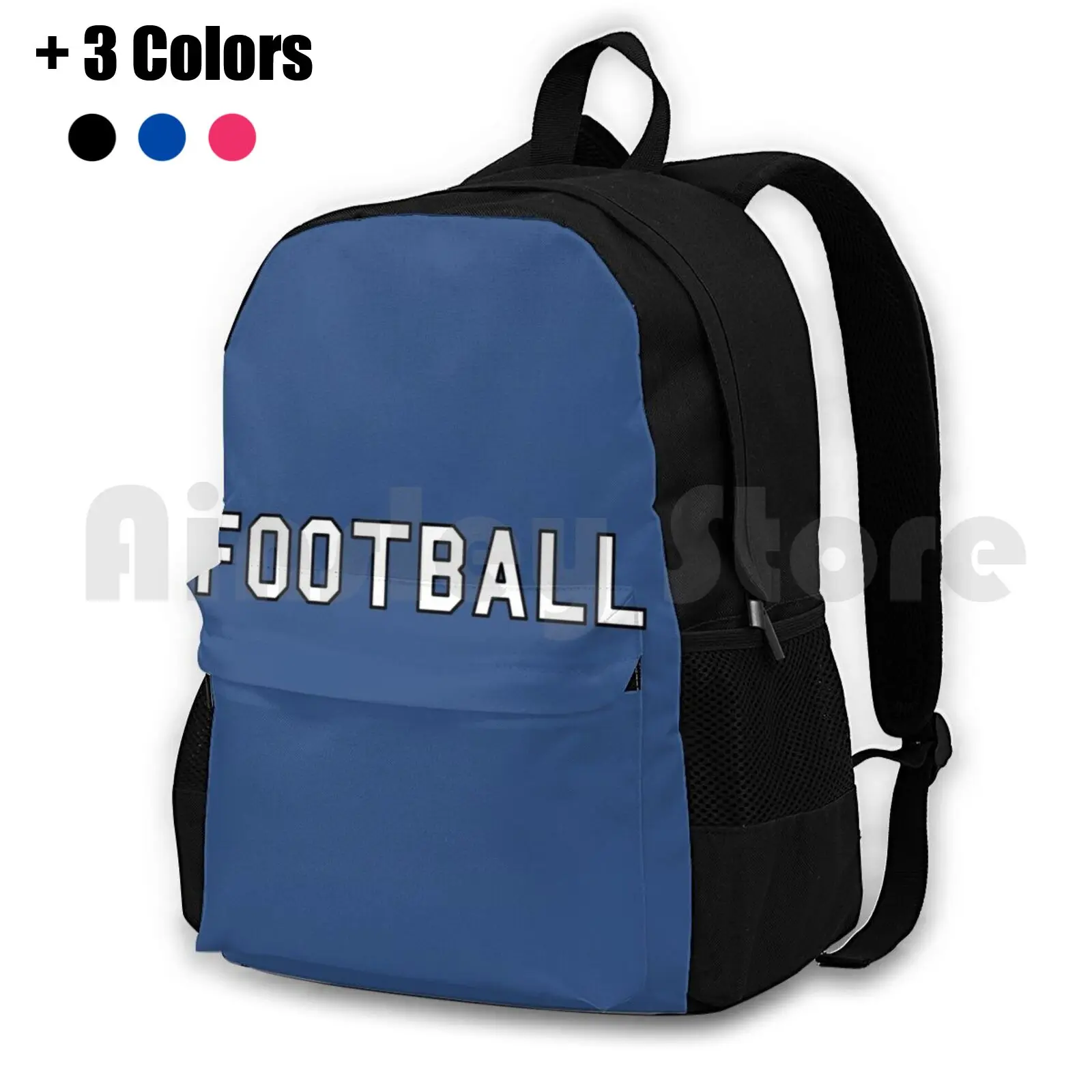 Football Outdoor Hiking Backpack Riding Climbing Sports Bag Football Sports Field Pigskin Tackle Goalposts Uprights Helmet