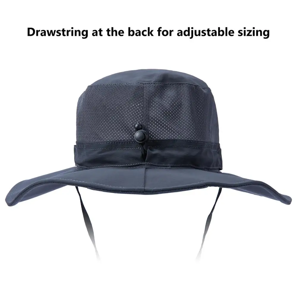 Sombrero de pesca Bassdash UPF50+ – Ala ancha ajustable - imagen 4