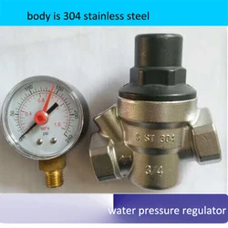 304 Stainless Steel water pressure regulator maintaining valve DN15 DN20 DN25 Water Tap pressure reducing valve