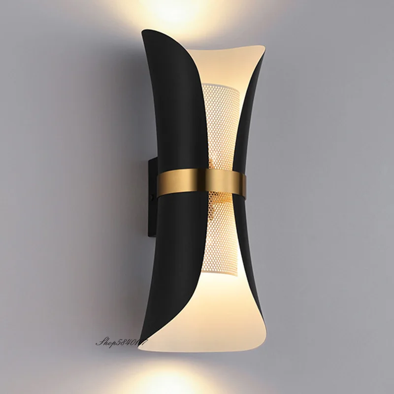 

Modern Simple Wall Lamp Lights Iron Black Wall Sconce Fixture Living Room Home Decor E14 Luminaire Bedroom Wall Lights Lighting