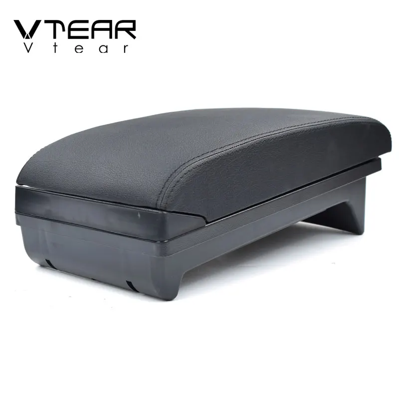 Vtear For Mitsubishi Xpander armrest car interior Accessories USB arm rest storage box center console styling decoration cover