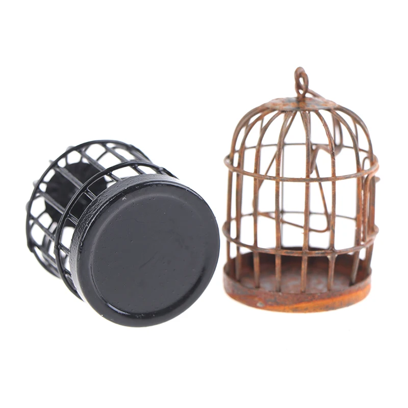 

Миниатюрная железная клетка для птиц, 1 шт., украшение для суккулентов, цветочная корзина, микропейзаж для кукольного домика