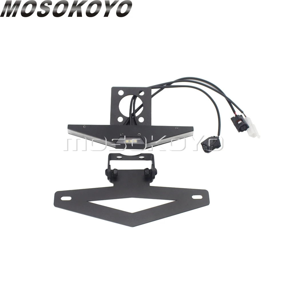 For Yamaha YZF R6 2017 2018 2019 Tail Tidy Stealth Fender Eliminator LED Integrated Turn Signals License Plate Light Bracket Kit