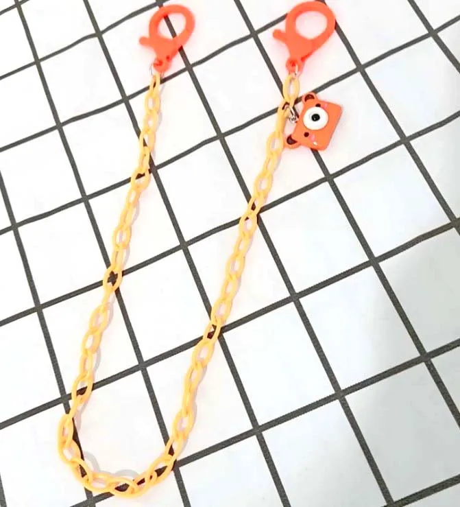 Cartoon Camera pattern  Mask Hanging Chain Candy Color Acrylic Chain Eyeglasses Chain Anti-lost Lanyard Eyeglasses Strap  58cm