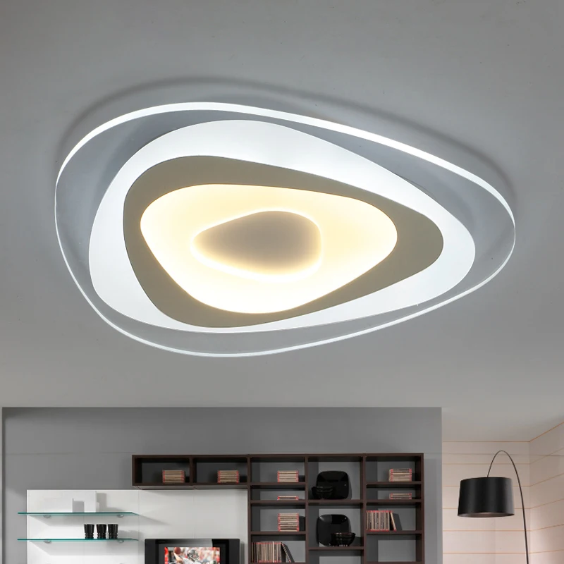 

Ultrathin Triangle Ceiling Lights lamps for living room bedroom lustres de sala home Dec LED Chandelier ceiling