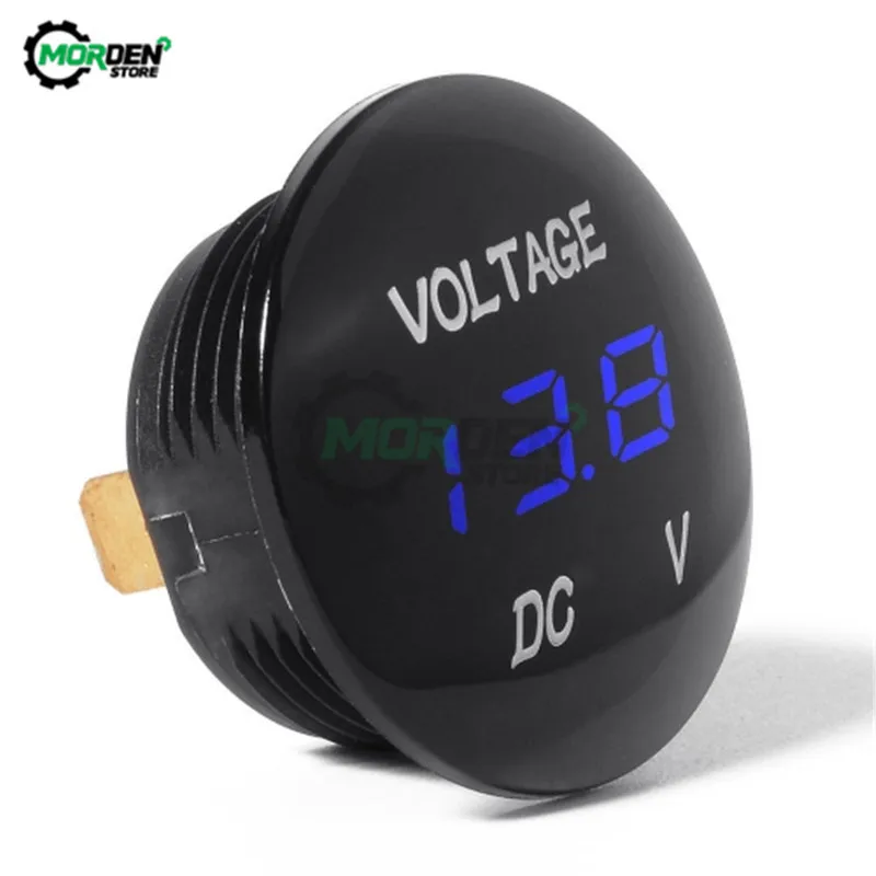 DC 5V-48V Waterproof Mini LED Panel Digital Volt Voltage Meter Display Voltmeter 12V 24V 36V FOR Car Motorcycle