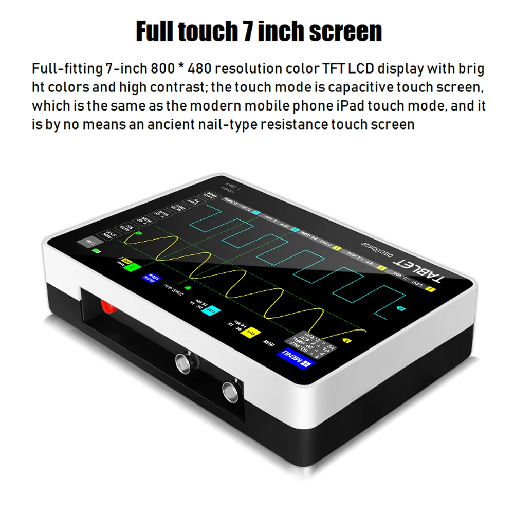 FNIRSI 1013D Digital Tablet Oscilloscope 2 Channels 100MHz*2 Band Width 1GSa/s Sampling Rate Oscilloscope with Touching Screen