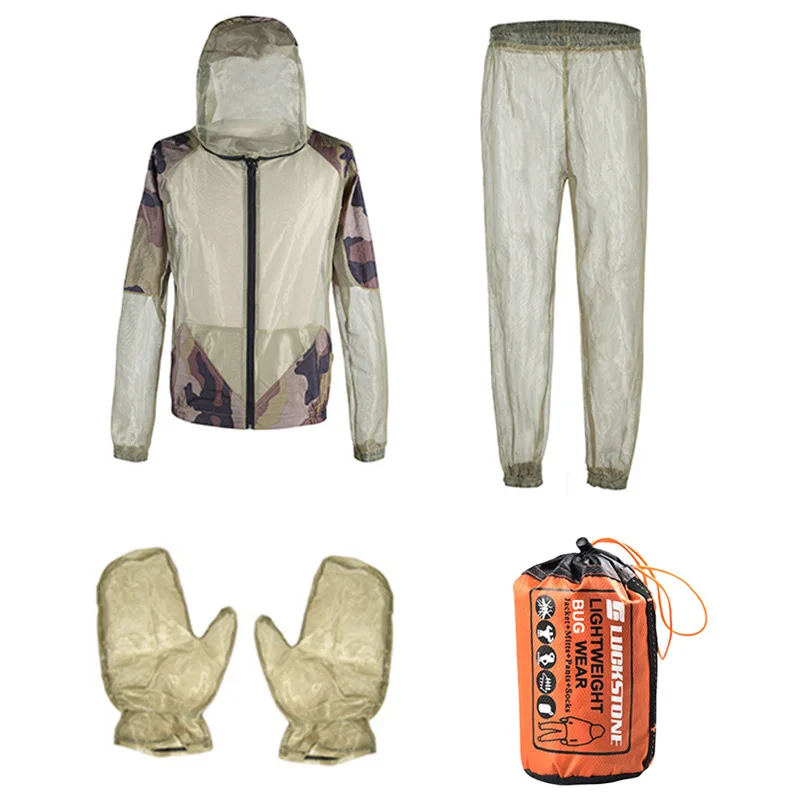 Chaqueta pesca unisex con capucha malla y repelente mosquitos - imagen 3