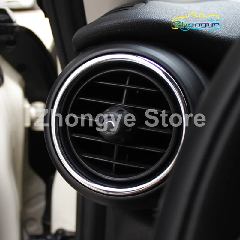 Car Air Outlet Sound Horn Gear lever Chrome-Plated Decorative Ring For MINI ONE Cooper F54 F55 F56 F57 F60 Interior Accessories