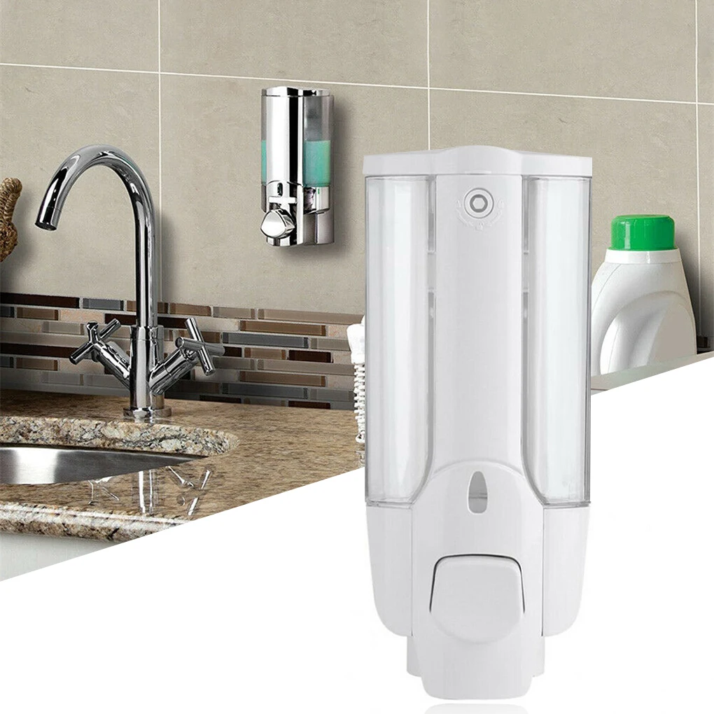 Double Soap Dispenser Convenient Hand Sanitizer Manual Large Capacity Liquid Container Household Dispensing