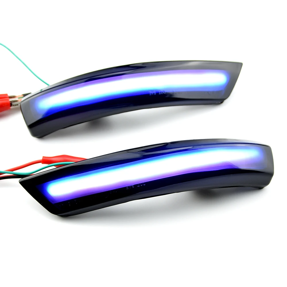 Black Dynamic Turn Signal Light LED Side Rearview Mirror Sequential Indicator Blinker Lamp For Ford Focus 2 3 Mk2 Mk3 Mondeo Mk4