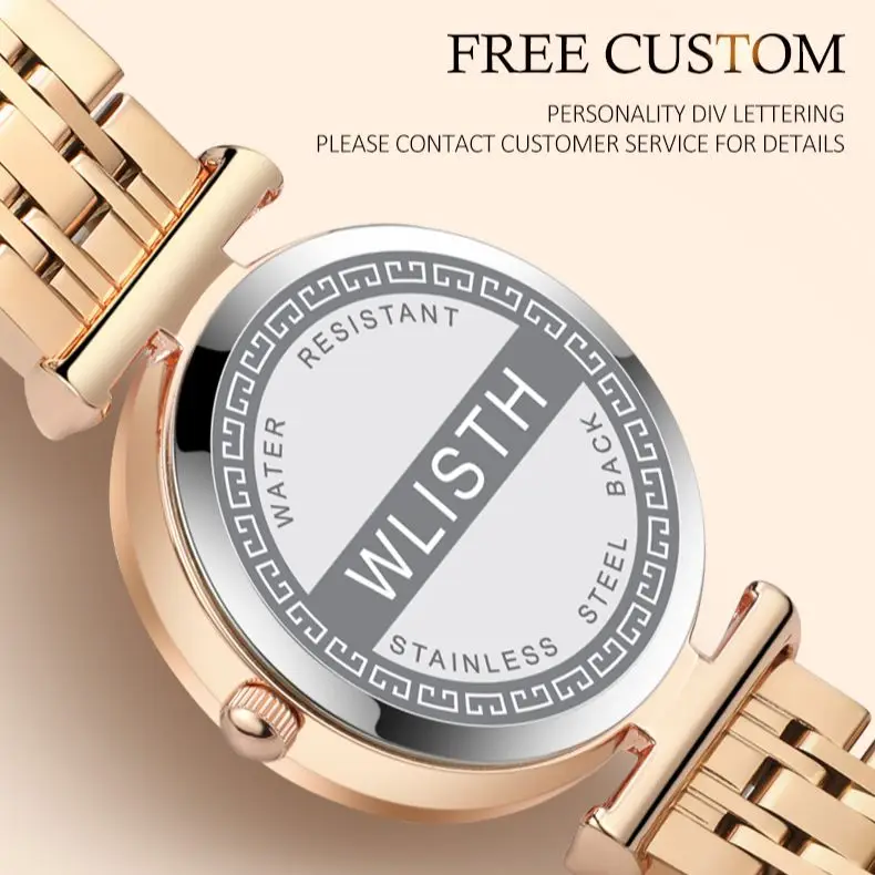 Fashion Couple Watch WLISTH Ladies Elegant Calendar Luxury Men\'s Luminous Steel Band Wristwatches Send Lover Gift Clock Reloj