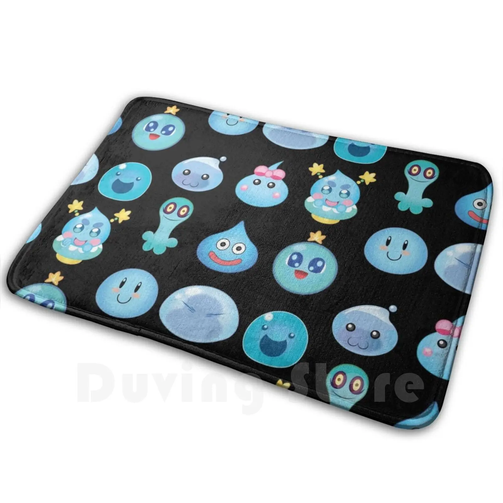 

Синий слиз, коврик для приятелей, ковер, противоскользящие коврики для спальни, poring Ragnarok Online Hope Chan Rimuru Tempest Rimuru Tensura