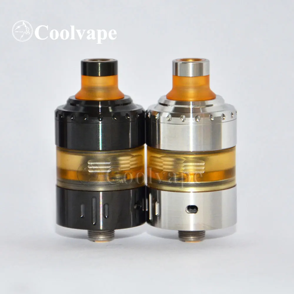 Coolvape-tanque e atomizador de cigarro modelo x hussar rta mtl, 22mm, 316ss, rta, guia de fluxo de ar reembutido