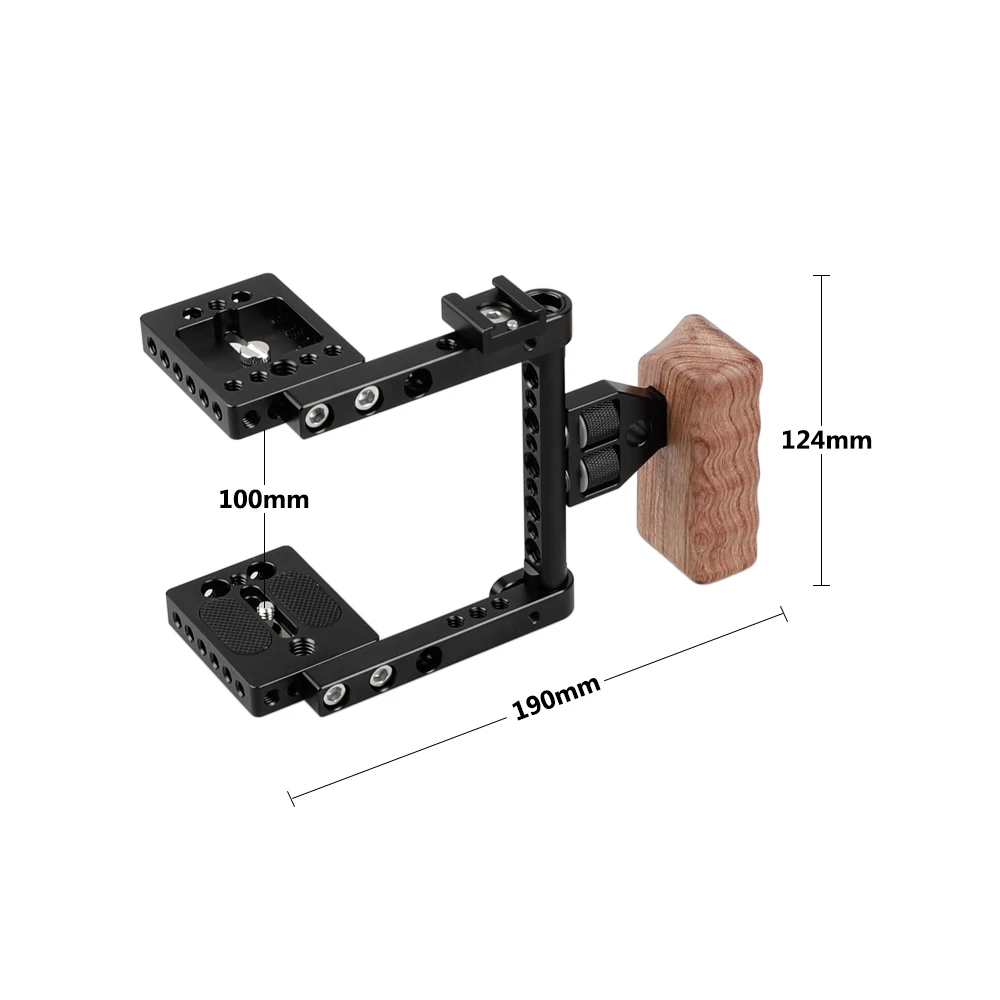 KIMRIG Blackmagic Pocket Camera 4K Cage Kit Portable Camera Cage With Left Handle For Blackmagic Pocket Cinema Camera