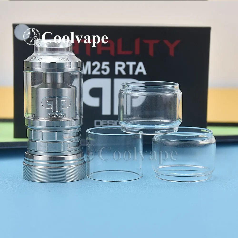 QP Designs Fatality M25 RTA Replacement glass 4ml/5ml glass tube tank Glass Accessories