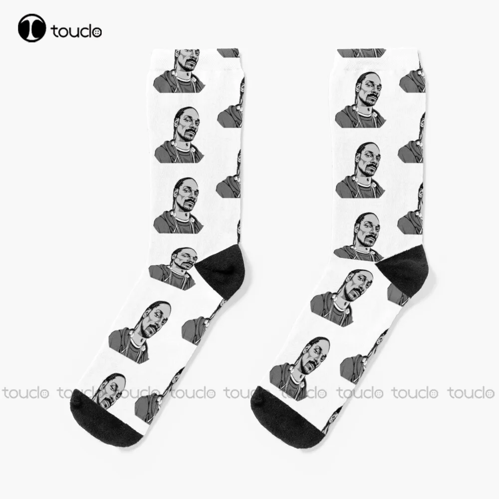 

Snoop_Dogg Socks Black Socks Christmas New Year Gift Custom Gift Unisex Adult Teen Youth Socks 360° Digital Print Women Men Sock