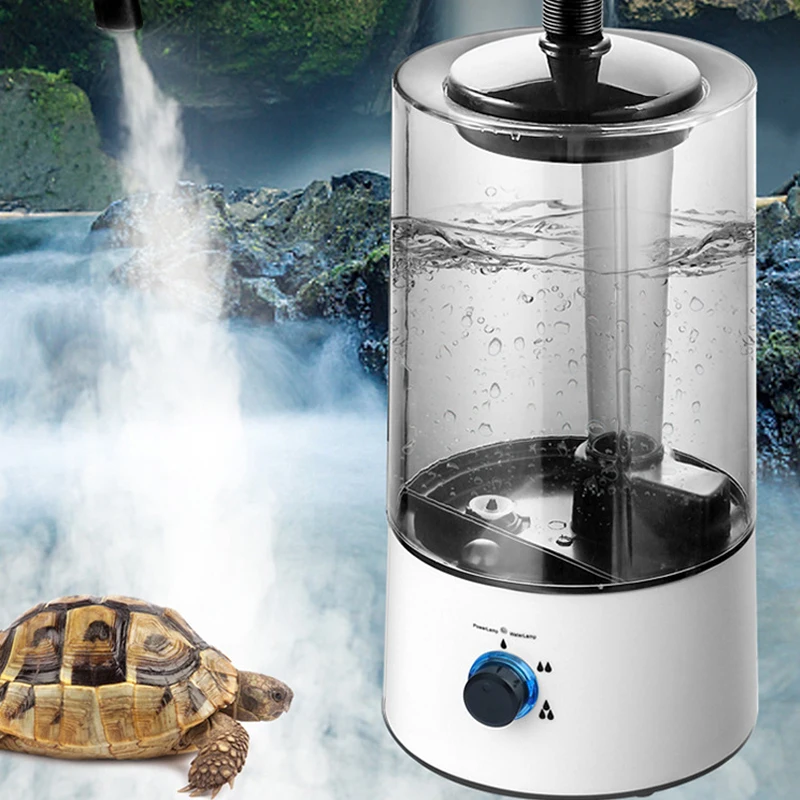 Reptile Fogger Terrariums Humidifier Fog Machine Mister 4L Large Size Ideal for Climbing Pet  Atomizer Mist