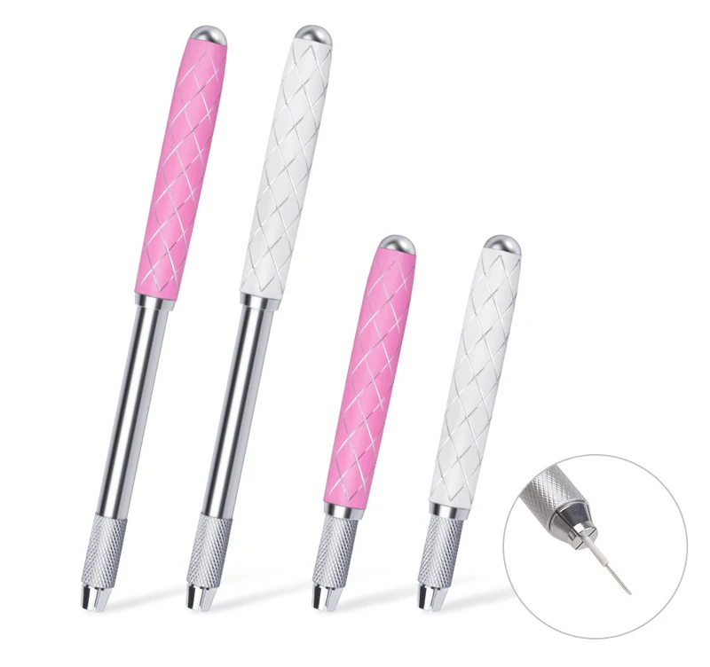 1PCSAluminum Alloy Mini Free Scale Manual Microblading Pen Use For Permanent Makeup Eyebrow Eyeliner Lips Tattoo Needles
