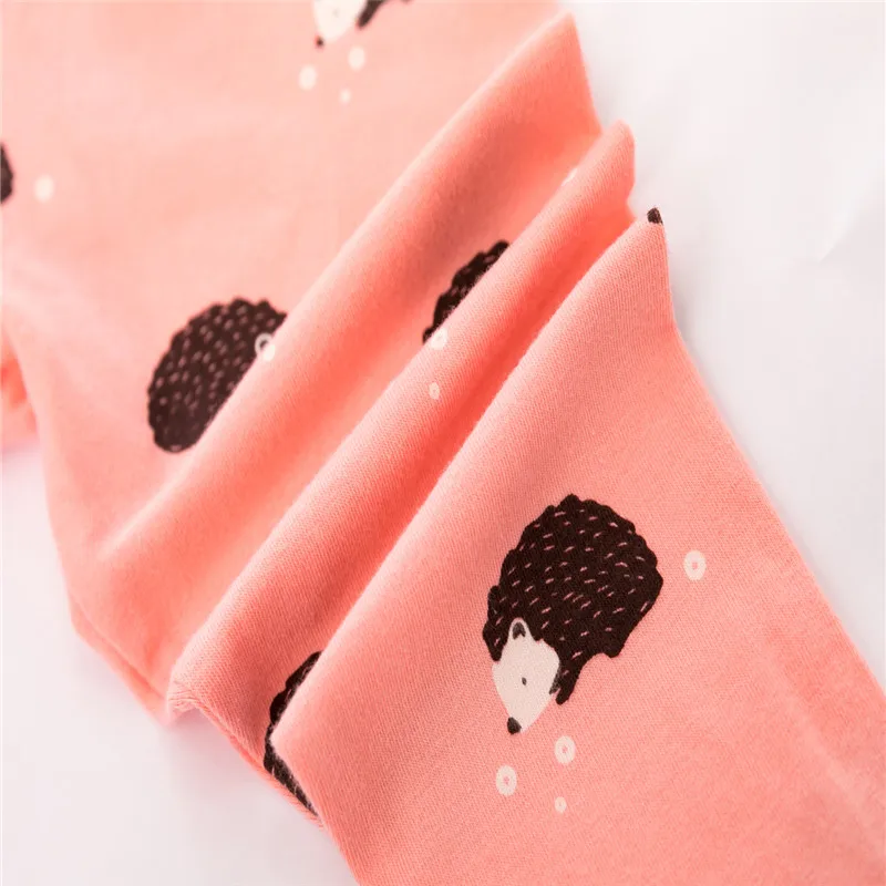 Jumping meters New Arrival Animals Print Girls Leggings Pants for Baby Autumn Clothes Hedgehog Kids Pencil Pants