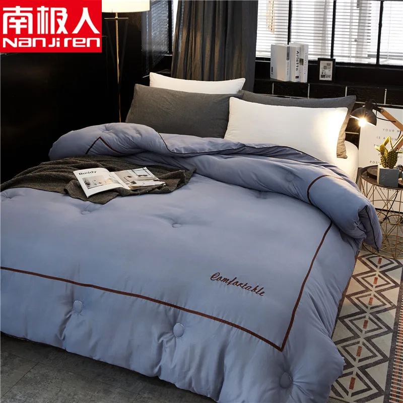 

SF 4kg Weight 2.2*2.4M Size Simple Style Warm Duvet Quilt High Grade Winter Down Comforter Filler New Design Comforter Blanket