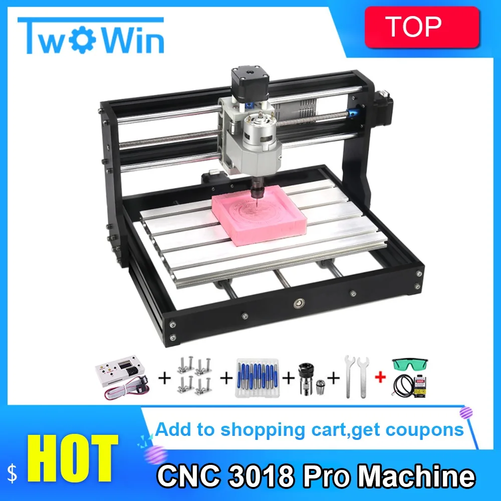 CNC 3018 Pro Engraving Machine 15W Laser Mini Engraver CNC Wood Router DIY Metal Machine For Wood PCB PVC Cut Acrylic