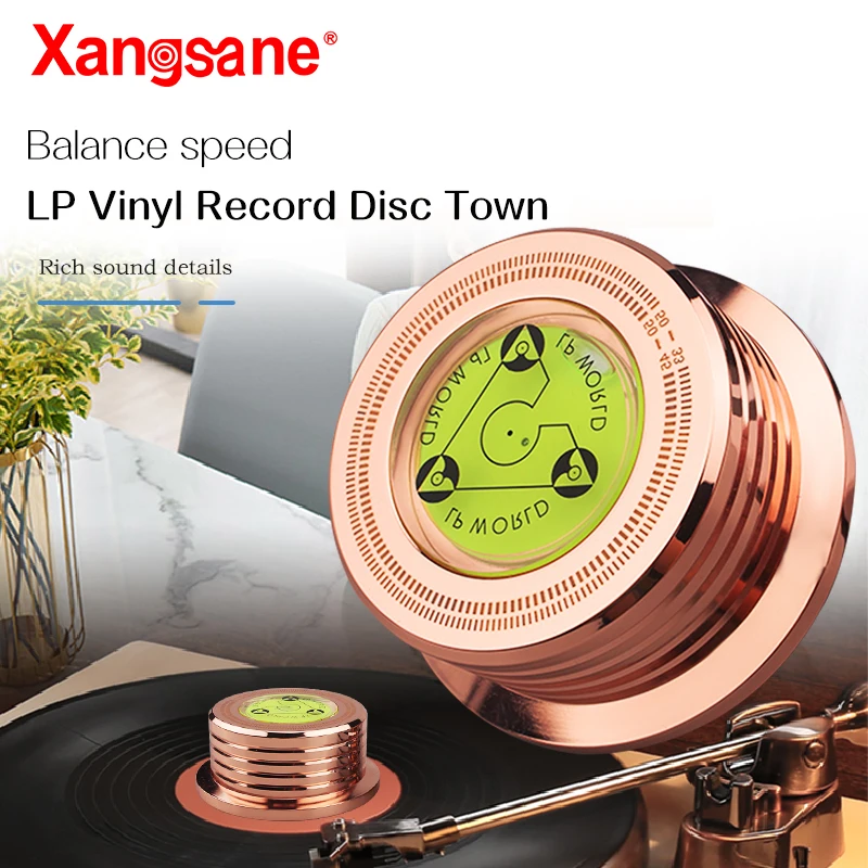 50Hz/60Hz LP-WORLD hifi lp vinyl record disc townGramophone suppressed shock absorption and anti-skid level speedometer