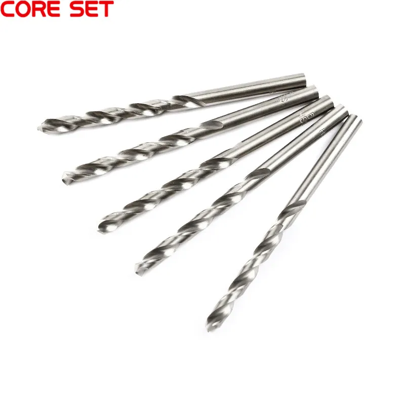 5 Chiếc Thẳng Vít Vặn Khoan 0.5-5Mm 16 Kích Thước Đầu Kẹp Mũi Khoan Thép Không Gỉ Mũi Khoan Xoắn Thẳng vít Vặn Treo Tường