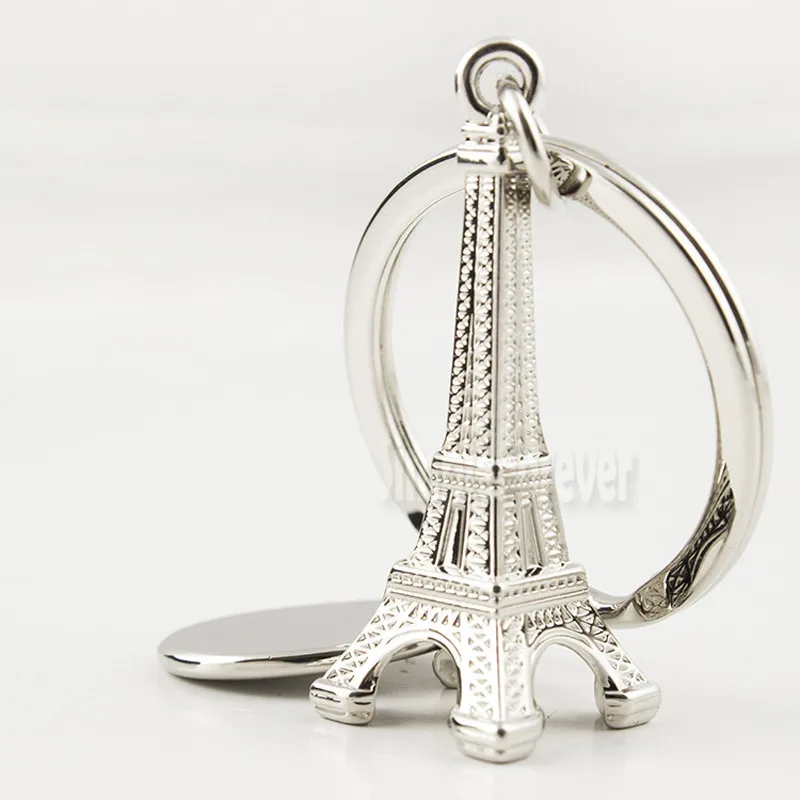 200pcs Personalized Wedding Favors Customized Wedding Shower Gifts, Silver Metal Eiffel Tower Keychain Party Favor