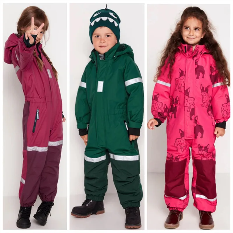 Children\'s ski suits girls one-piece baby boys winter snow town tourism equipment ski equipment suit one-piece suit