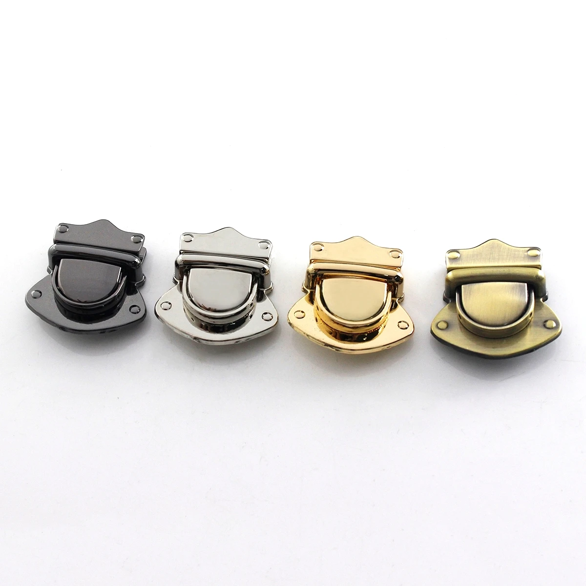 1pcs Metal Fashion Push Lock Tongue Lock Clasp Closure Parts for Leather Craft Women Bag Handbag Purse DIY Hardware Accessories