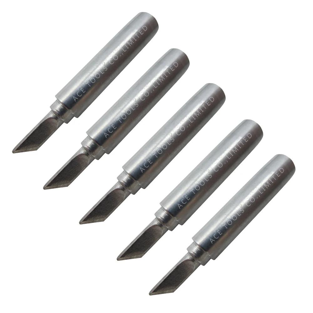 5 PCS Soldering Tips 900M-T-SK Knife 3.5mm for Hakko 936 907 Milwaukee M12SI-0 Radio Shack 64-053 Yihua 936 X-Tronics 3020 Bit