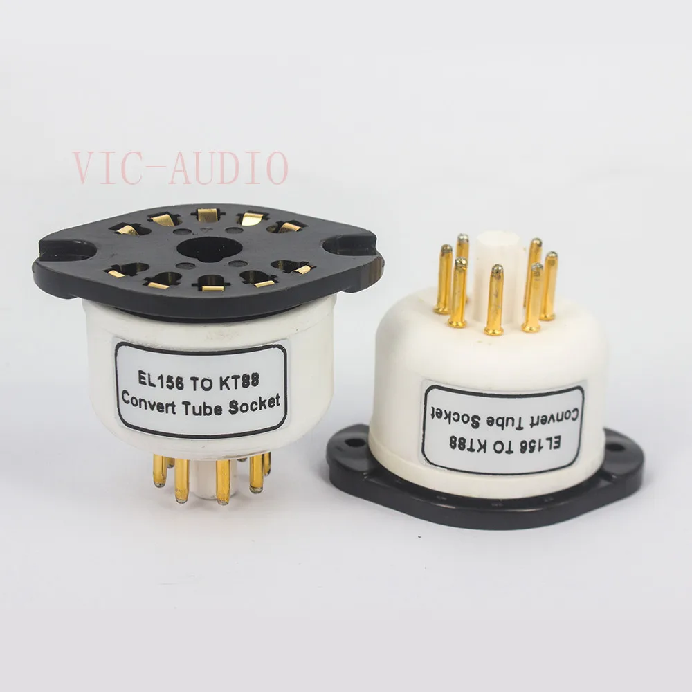 1Piece Telefunken EL156 TO KT88 Shuguang EL156 Convert Tube Socket DIY Audio Vacuum Tube Adapter Socket Converter Amplifier DIY