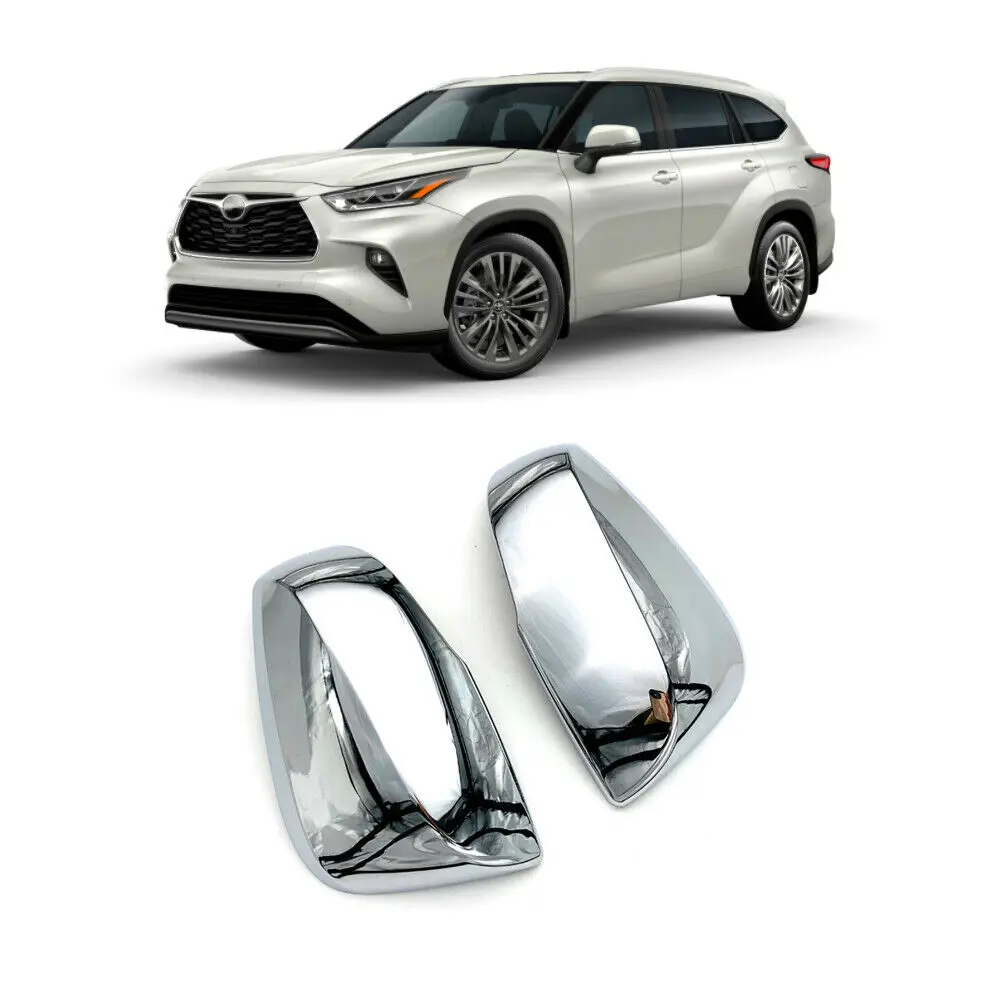 

ABS Chrome Side Door Mirror Cover Trim For 2020 Toyota Highlander 2020 2021