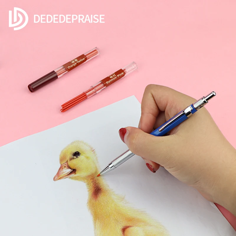 DEDEDEPRAISE Replaceable 2.0mm Mechanical/Automatic Colored Pencil Leads/Refills/Core Activity Pencil 36 Colors Refills Writing