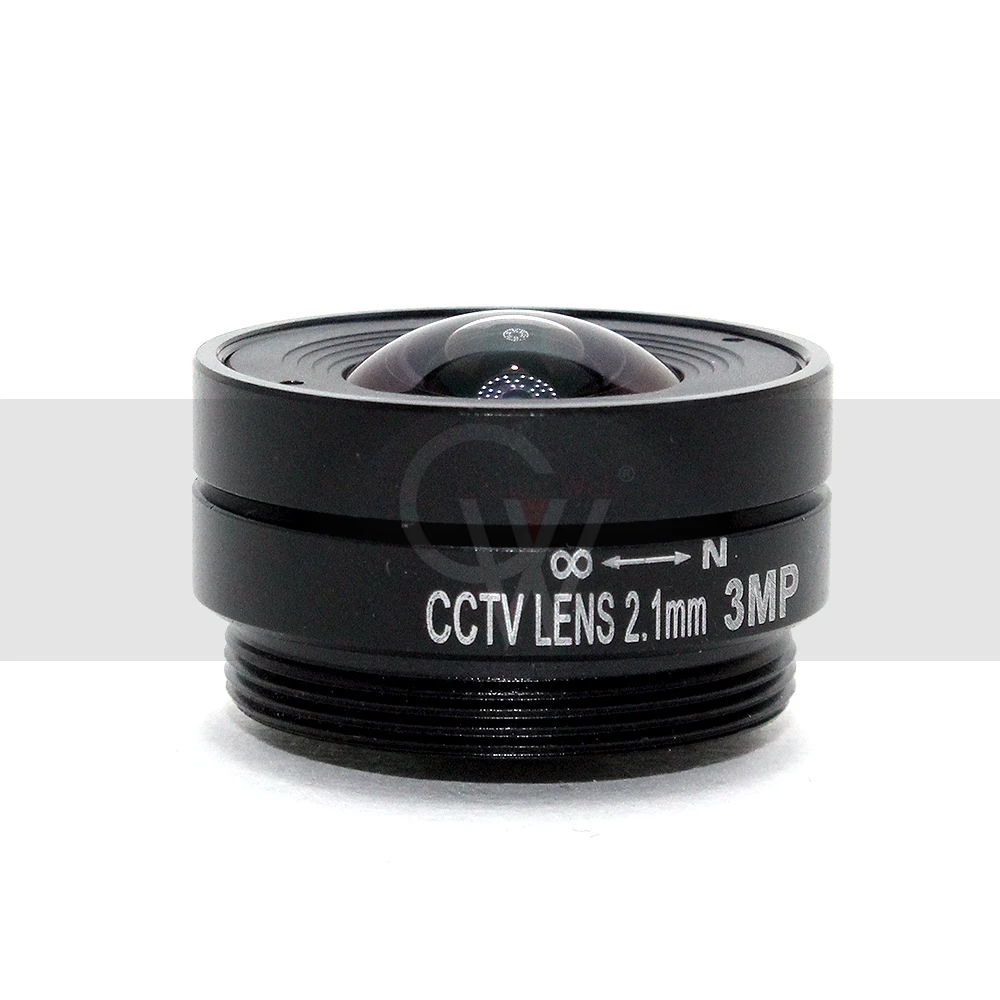 Objectif 3.0 mégapFête els 2.1mm CS Partners Iris, monture CS, objectif CCTV grand angle de vue 133 degrés pour caméra 3AJCCTV 1/1/2"