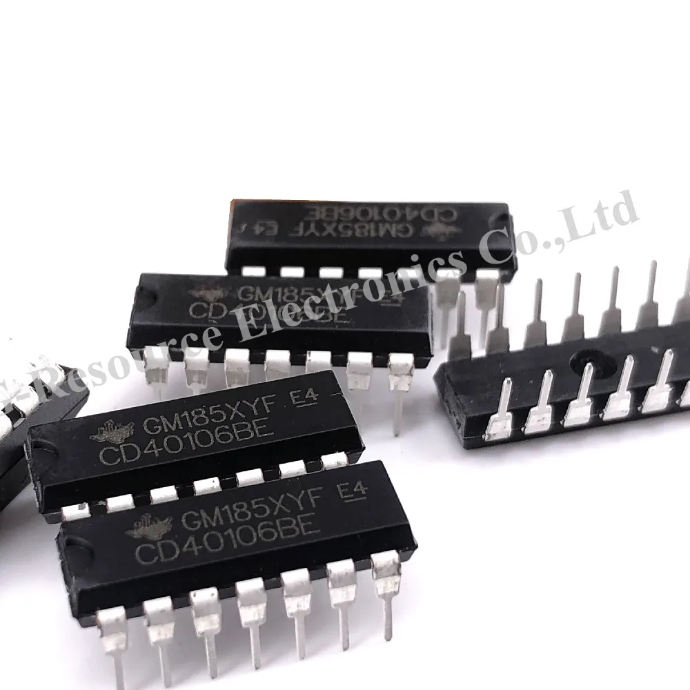 (10 قطعة) CD40106BE DIP-14 CD40106 DIP14 40106BE DIP CMOS عرافة شميت مشغلات