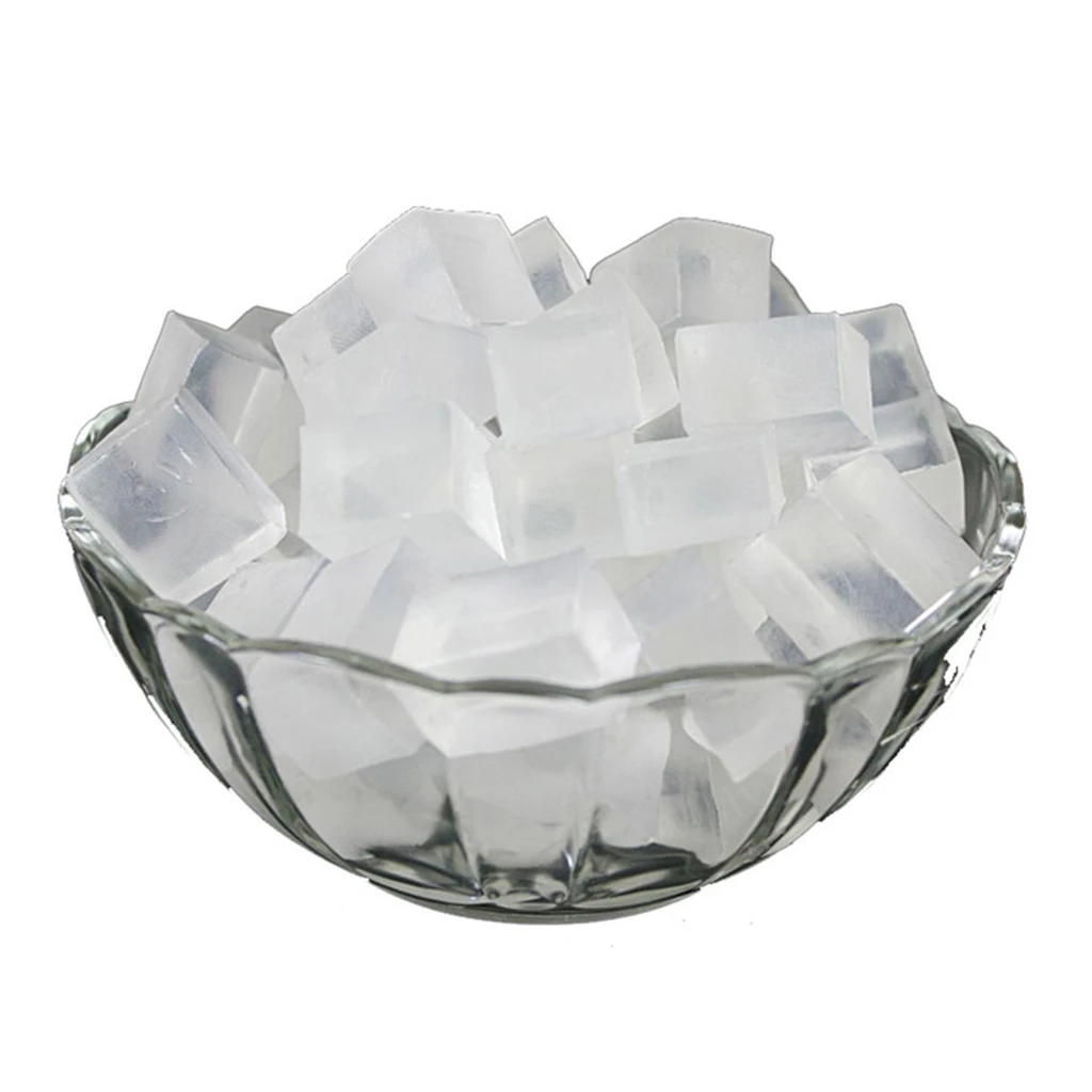 Barre de Glycérine Transparente Blanche et Biologique, Base de Regina, Fondre et Verser Tout Naturel, pour Savons Faits à la Main, 500g