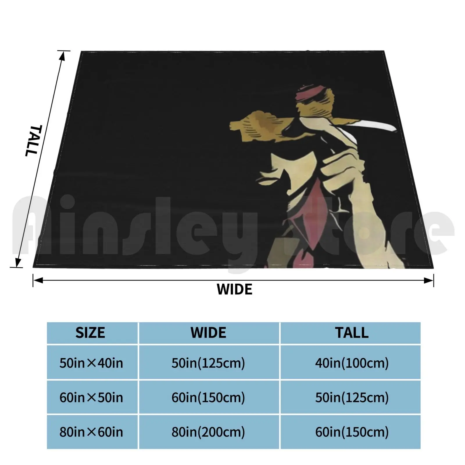 Roronoa Zoro / Luffy Blanket For Sofa Bed Travel Anime Bleach Manga Japan Attack On