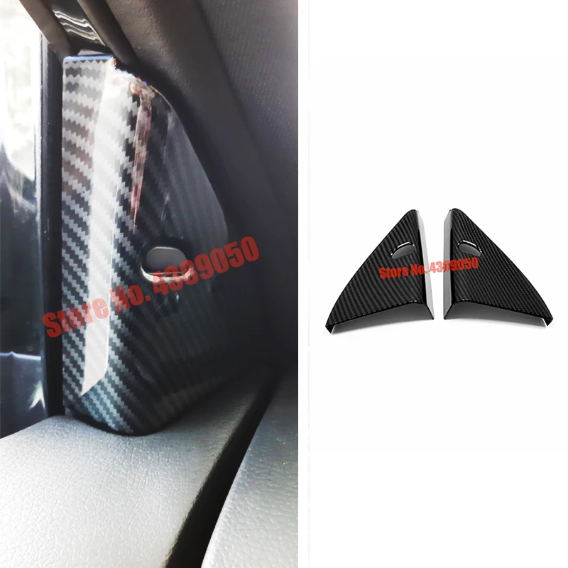 For Nissan Qashqai J11 2015 2016 2017 2018 2019 Accessories Carbon fiber Car Front Inner Triangle speaker audio horn Cover Trim