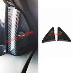 For Nissan Qashqai J11 2015 2016 2017 2018 2019 Accessories Carbon fiber Car Front Inner Triangle speaker audio horn Cover Trim