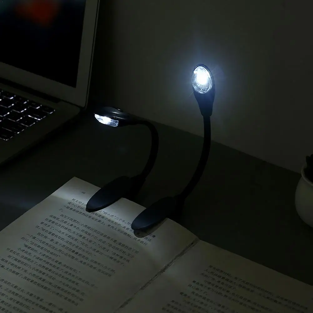 Adjustable LED Book Light With Clip LED Flexible Night Reading Desk Lamp Book Clip Light for Home Room Computer Notebook