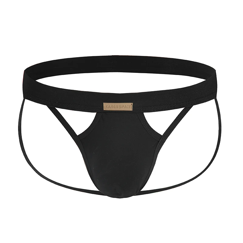 Jockstrap Cotton Gay Men Underwear G-Strings & Thongs Sexy Gay Penis pouch bikini buttocks Hollow thong men underwear