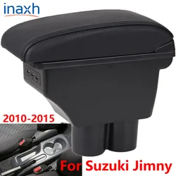 For Suzuki Jimny Armrest  Jimny 2010 2011 2012 2013 2014 2015Retrofit parts Car Armrest box Storage box car accessories 3USB