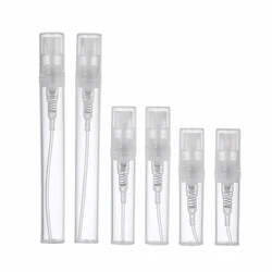 100pcs/lot 2ml 3ml 4ml 5ml Small Plastic Perfume Spray Bottle White/Black/Clear Sample Mist Sprayer Atomizer Pump Perfume Bottle