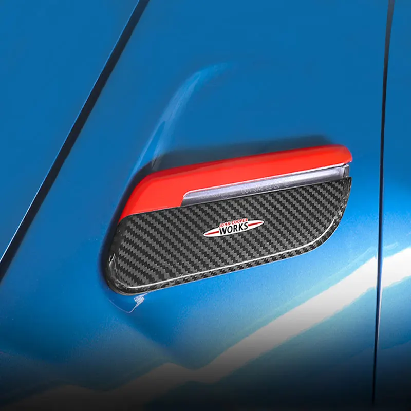 

Car Exterior Modification Real Carbon Fiber Turn Signal Decorative Shell For 2022 MINI COOPER S F55 F56 F57 Car Sticker Styling