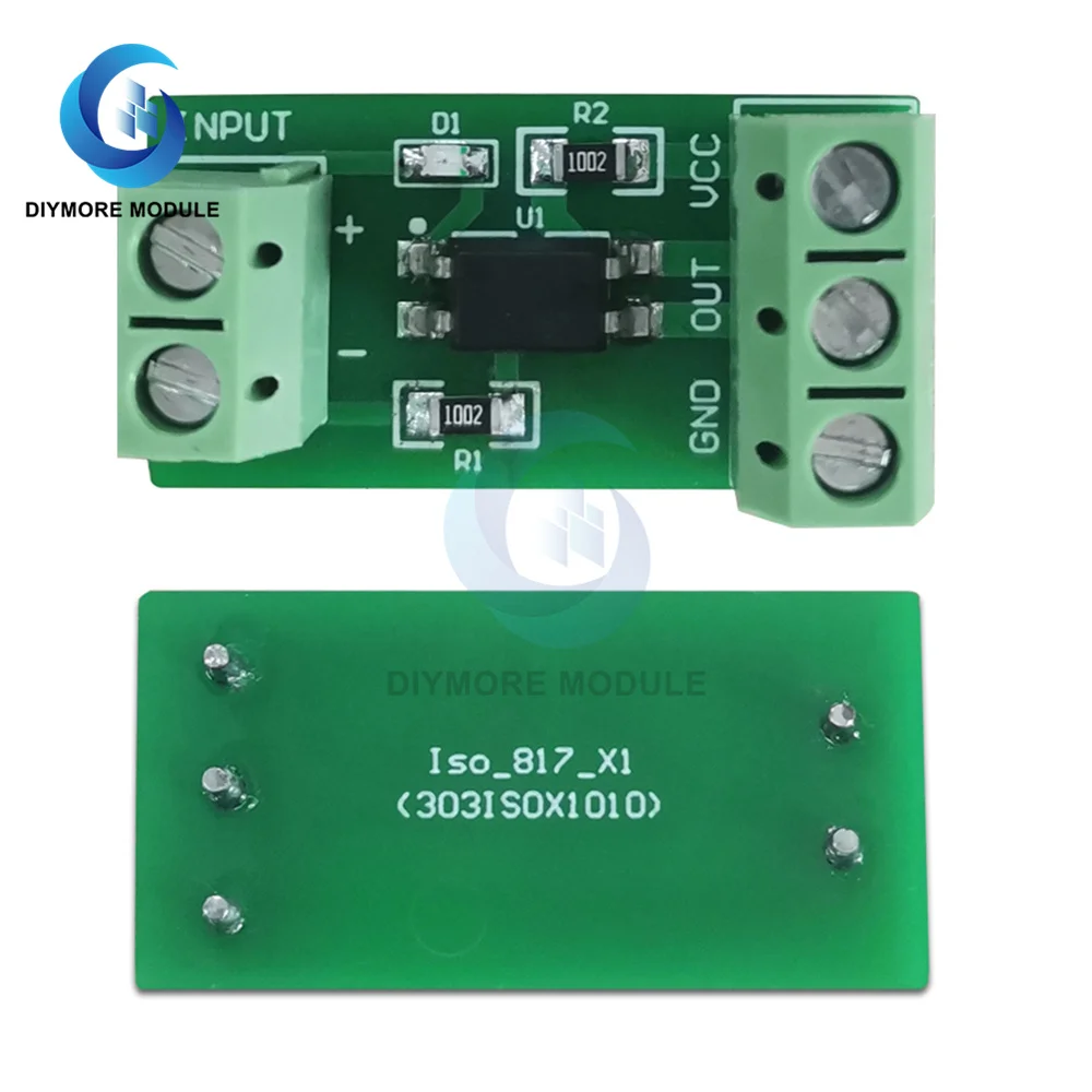 1 way optocoupler isolation module photoelectric isolator signal isolation anti-interference 3-5V/12V/24V